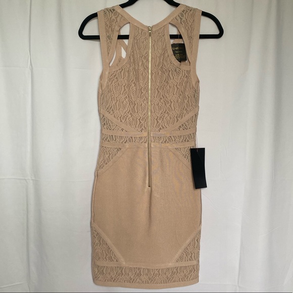 BEBE Alana Lace Bandage Dress - Picture 5 of 6